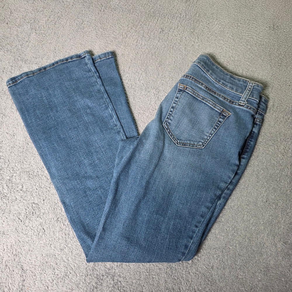 St. Johns Bay Womens 6P Bootcut Jeans Blue Medium Wash Mid Rise Stretch Denim